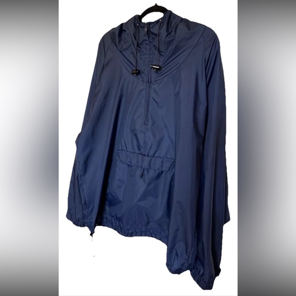 Vintage Abercrombie and Fitch Hooded Jacket Blue Anorak Windbreaker Size XL - Picture 1 of 16